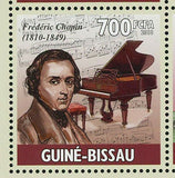 Frederic Chopin Stamp Musician Pianist Poland Monument S/S MNH #4816-4820