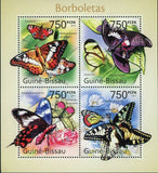 Butterflies Stamp Insects Inachis Io Cithaerias Phantoma Greta Oto S/S MNH #5424
