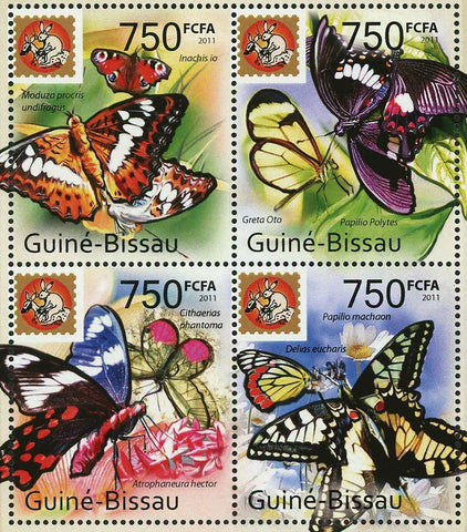 Butterflies Stamp Philanippon Inachis Io Cithaerias Phantoma Greta Oto S/S MNH