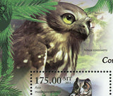Owls Stamp Birds Asio Madagascariensis Ninox Connivens S/S MNH #4383 / Bl.419