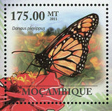 Monarch Butterflies Stamp Danaus Plexippus Insect Souvenir Sheet MNH #4279