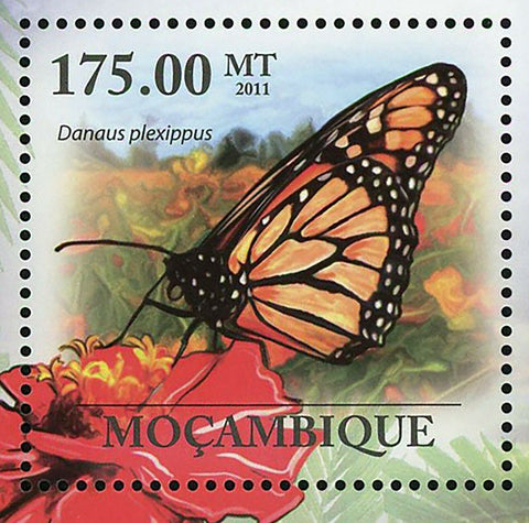 Monarch Butterflies Stamp Danaus Plexippus Insect Souvenir Sheet MNH #4279
