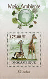 Giraffes Stamp Giraffa Camelopardalis Souvenir Sheet MNH #3628 / Bl.298