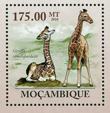 Giraffes Stamp Giraffa Camelopardalis Souvenir Sheet MNH #3628 / Bl.298