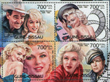 Marilyn Monroe Stamp Clark Gable Marlon Brando Souvenir Sheet MNH #6092-9095