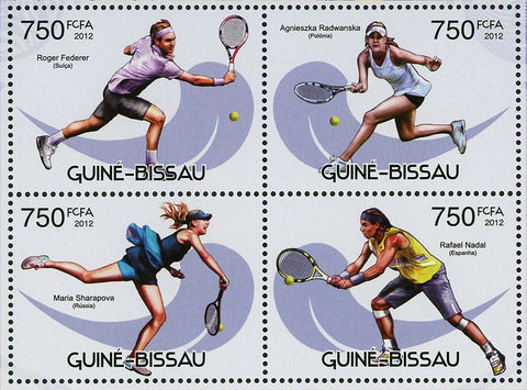 Tennis Stamp Rafael Nadal Roger Federer Maria Sharapova S/S MNH #6111-6114