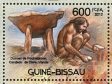 Prehistoric Humans Stamp Neanderthal Homo Erectus Fossil S/S MNH #5981/Bl.1058