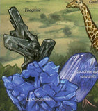 The Great Rift Valley Stamp Giraffe Crystals Tanzanite Gorilla S/S MNH #4231