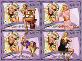 Jayne Mansfield Stamp American Actress Singer S/S MNH #5788-5792