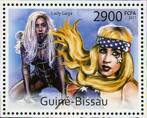 Lady Gaga Stamp American Singer Pop Music S/S MNH #5696 / Bl.980