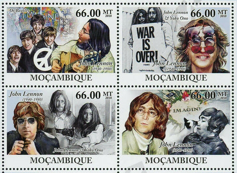 John Lennon Stamp Yoko Ono The Beatles Music Band S/S MNH #4215-4218