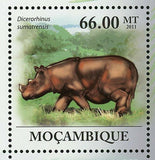 Sumatran Rhinoceros Stamp Dicerorhinus Sumatrensis Rhino S/S MNH #4385-4390