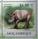 Sumatran Rhinoceros Stamp Dicerorhinus Sumatrensis Rhino S/S MNH #4385-4390