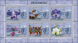 Orchids Stamp Flowers Paphiopedilum Vanda Coerulea S/S MNH #2912-2917