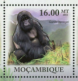 Gorillas Stamp Gorilla Gorilla Beringei Graueri Souvenir Sheet MNH #4451-4456