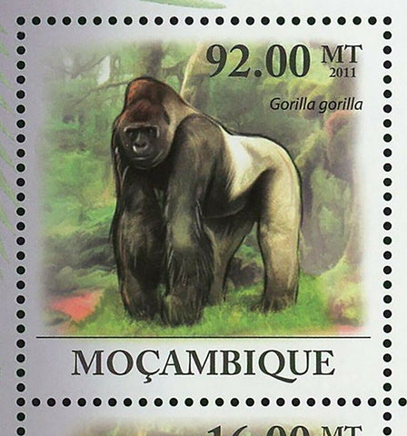 Gorillas Stamp Gorilla Gorilla Beringei Graueri Souvenir Sheet MNH #4451-4456