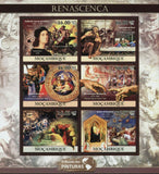 Renaissance Stamp Raffaello Sanzio Giotto di Bondone Sandro S/S MNH #5100-5105