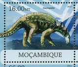 Charles Darwin Stamp Dinosaurs Sauropelta Ceratosaurus Allosaurus S/S MNH #5867