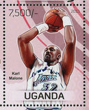 Basketball Players Stamp Scottie Pippen Michael Jordan Karl Malone S/S MNH #3085