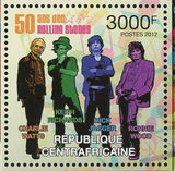 The Rolling Stones Stamp Mick Jagger Keith Richards Ronnie Wood S/S MNH #3751