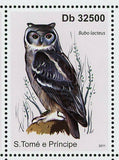 Owls Stamp Birds Tyto Soumagnei Bubo Leucostictus S/S MNH #4917-4920