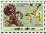 Mushrooms Stamp Orchids Entoloma Clypeatum Calypso Bulbosa S/S MNH #3402-3410