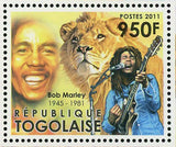 Famous Musicians Stamp Fats Domino Jimi Hendrix Bob Marley S/S MNH #4285-4287