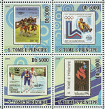 Olympic Games on Stamps Basketball Skiing Lake Placid S/S MNH #3476-3479