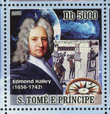 Discovery of Halley Comet Stamp Edmond Halley Space S/S MNH #3336-3339