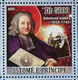 Discovery of Halley Comet Stamp Edmond Halley Space S/S MNH #3336-3339