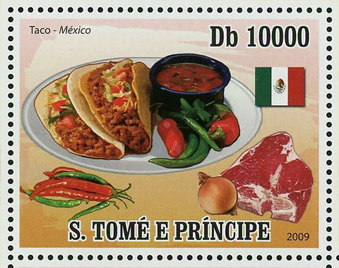 Gastronomy Stamp Tacos Lutefisk Kimchi Pelmeni Pot-au-feu S/S MNH #4180-4184