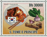 Gastronomy Stamp Tacos Lutefisk Kimchi Pelmeni Pot-au-feu S/S MNH #4180-4184