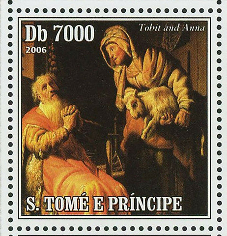 Paintings of Rembrandt Stamp The Apostle Paul in Prison S/S MNH #2812-2815