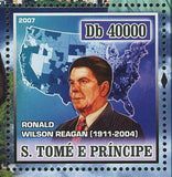 40th American President Stamp Ronald Reagan Gorbachev S/S MNH #2961 / Bl.586
