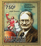 James Naismith Stamp Michael Jordan Basketball Invention S/S MNH #4024-4027