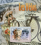 Bicycles Stamp Zimmerman Eugene Christophe Champion S/S MNH #2465 / Bl.225