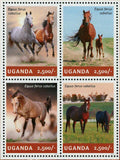 Horses Stamp Domestic Animals Pet Equus Ferus Caballus S/S MNH #3300-3303