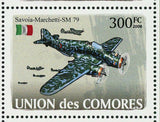 Aircraft of World War II Stamp B-24 Liberator Mitsubishi G4-M3 S/S MNH #1931-193