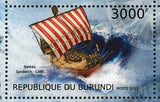 Medieval Ships Stamp Navire Normand Sandwich Ship S/S MNH #2858-2861