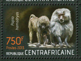 Monkeys Stamp Erythrocebus Patas Papio Hamadryas S/S MNH #4400-4403