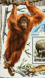 Endangered Species Stamp Pongo Pygmaeus Mustela Nigripes S/S MNH #6284 / Bl.1478