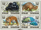 Endangered Species Stamp Gorilla Beringei Panthera Tigris S/S #6280-6283