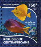 Tropical Fishes Chaetodon Trifasciatus Zebrasoma Flavescens S/S MNH #5355-5358