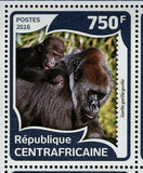 Gorillas Stamp Gorilla Wild Animal Souvenir Sheet MNH #5950-5953