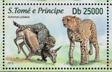 African Big Wild Cats Stamp Leptailurus Serval Panthera Leo S/S MNH #5132-5135