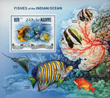 Fish Stamp Chaetodon Auriga Aetobatus Narinari S/S MNH #4872 / Bl. 639