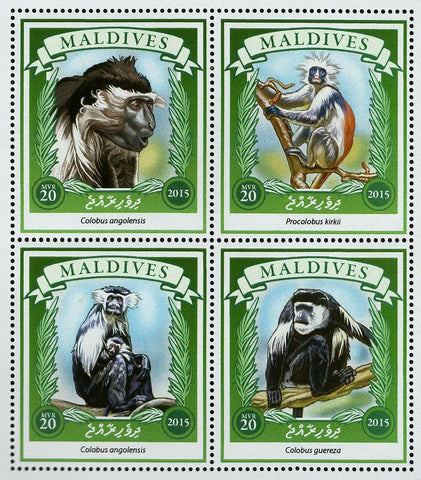 Monkey Stamp Colobus Angolensis Procolobus Kirkii S/S MNH #5931-5934