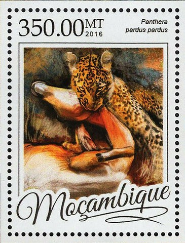 Big Cats Stamp Panthera Pardus Leo Nubica S/S MNH #8598 / Bl.1159