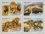Lions Stamp Panthera Leo Persica Krugeri Roosevelti S/S MNH #8769-8772