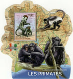 Primates Stamp Cercocebus Torquatus Souvenir Sheet MNH #1615